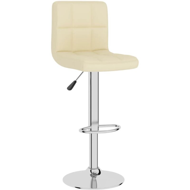 foto del prodotto sgabello da bar crema in tessuto - vidaxl
