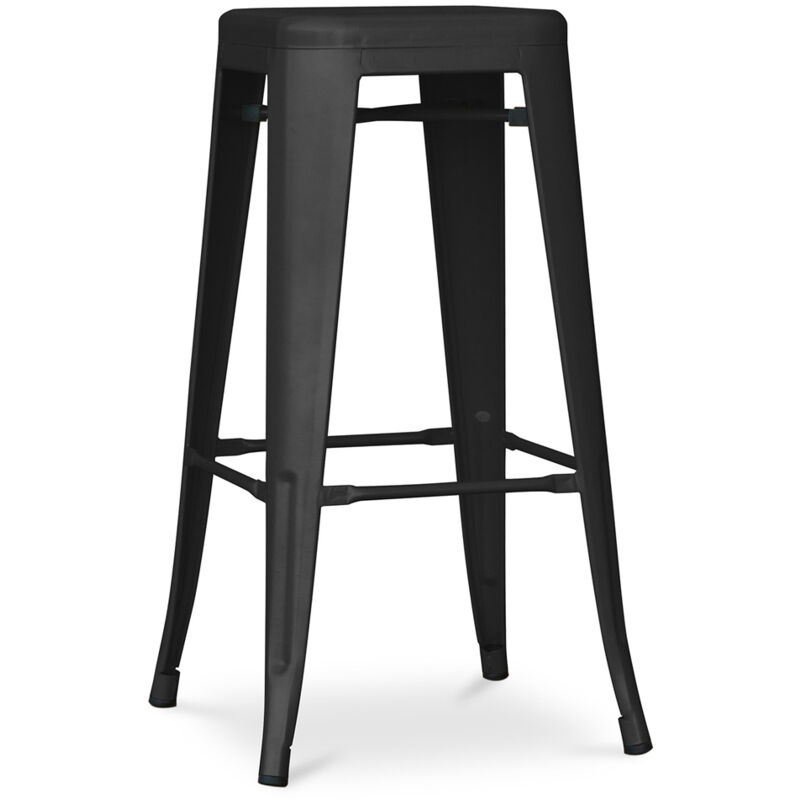 foto del prodotto sgabello da bar design industriale 76cm nuova edizione stylix nero