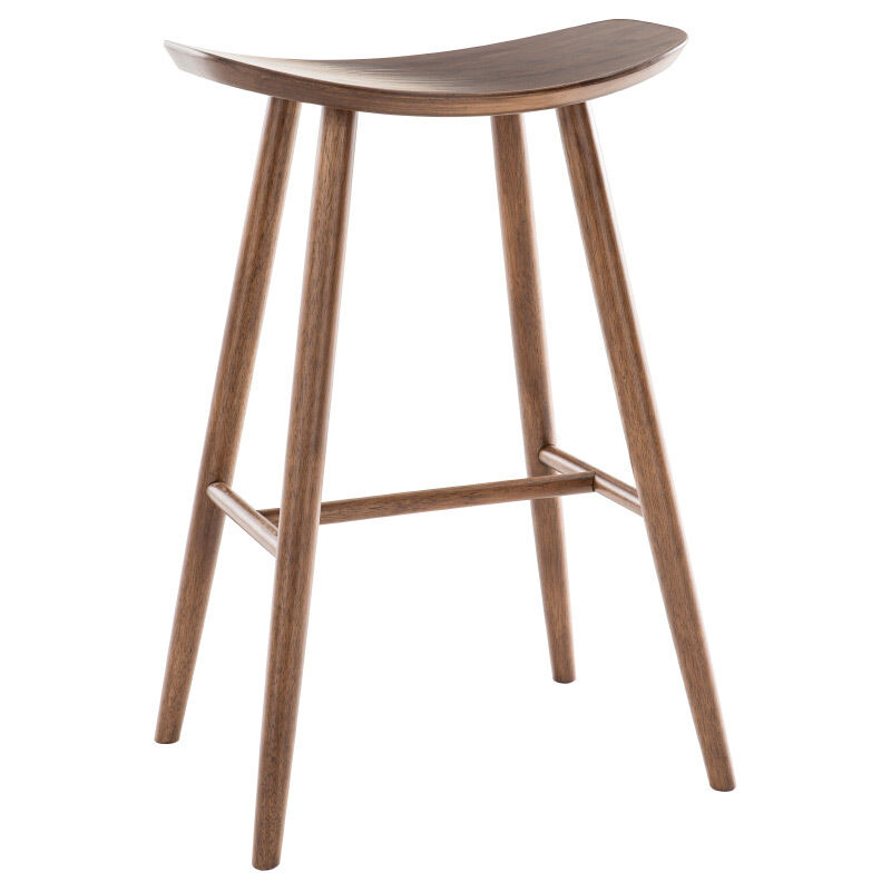 foto del prodotto sgabello da bar design noce 72 cm demory