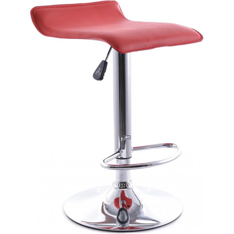 foto del prodotto sgabello da bar girevole di design ufficio rosso