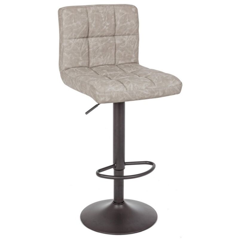 foto del prodotto sgabello da bar greyson per interno, struttura e base grigio opaco in acciaio verniciato a polvere poliestere , 42 x 51 x 92 113 cm grigio scuro