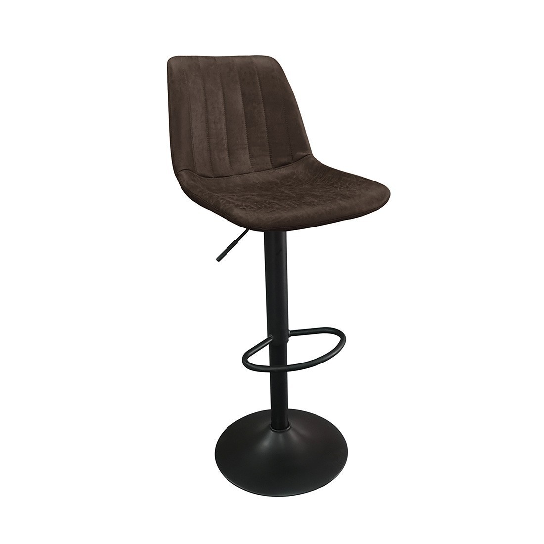foto del prodotto sgabello da bar in stile vintage color marrone scuro. collezione belfast.