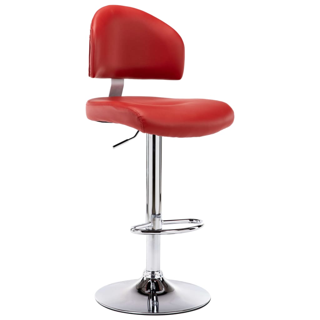 foto del prodotto sgabello da bar rosso vino in similpelle cod mxl 64735