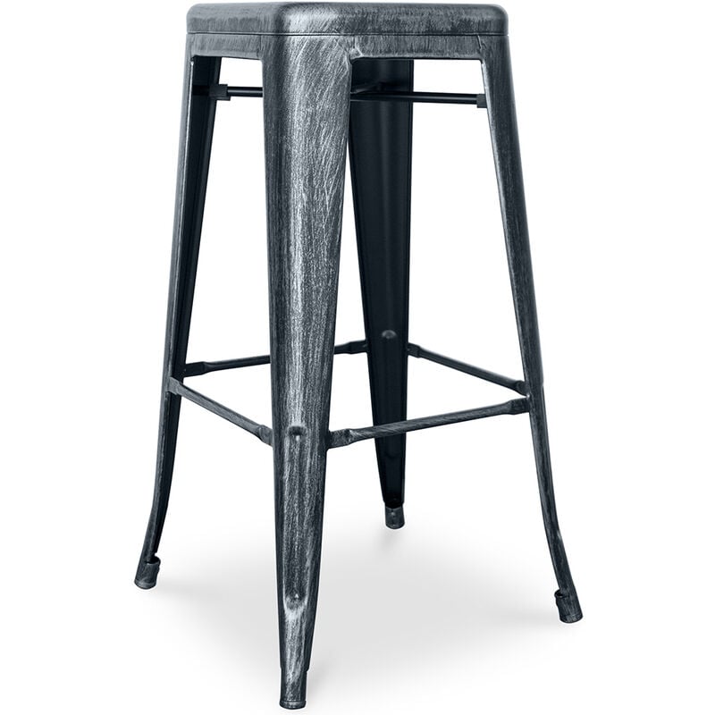 foto del prodotto sgabello da bar stile industriale acciaio 76 cm stylix industriel