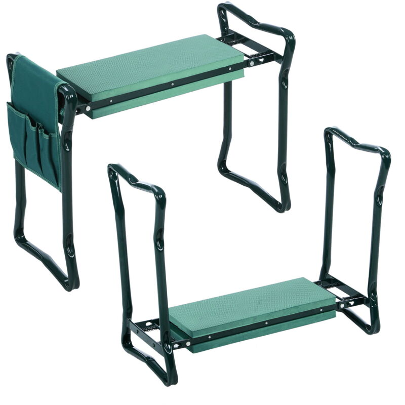 foto del prodotto sgabello da giardino sgabello pieghevole 59x27,5x49 cm fino a 150 kg