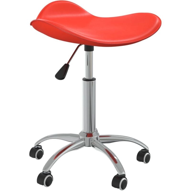 foto del prodotto sgabello da salone spa rosso in similpelle vidaxl