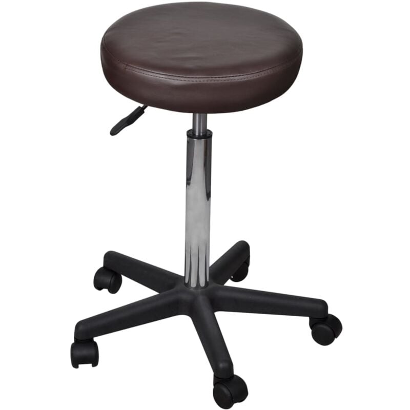 foto del prodotto sgabello da ufficio marrone vidaxl