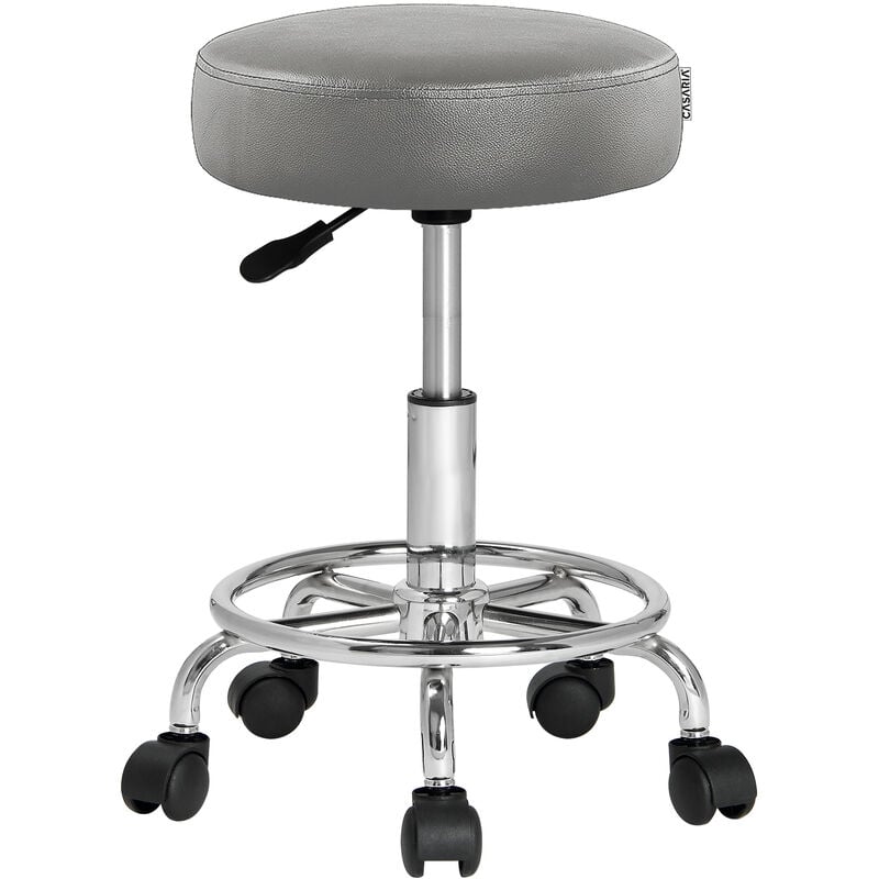 foto del prodotto sgabello da ufficio seduta girevole a 360 morbida 10 cm altezza regolabile 51 65 cm sedia home office sedia per centro estetico fisioterapista