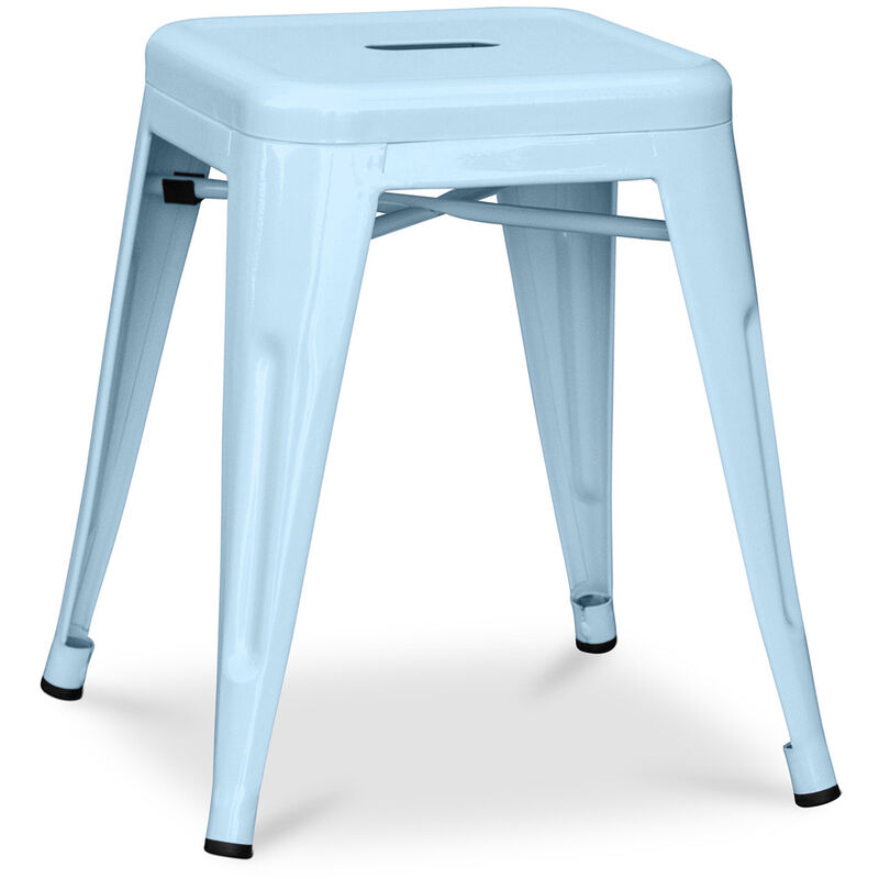 foto del prodotto sgabello di design industriale - 45cm - nuova edizione - stylix azurro