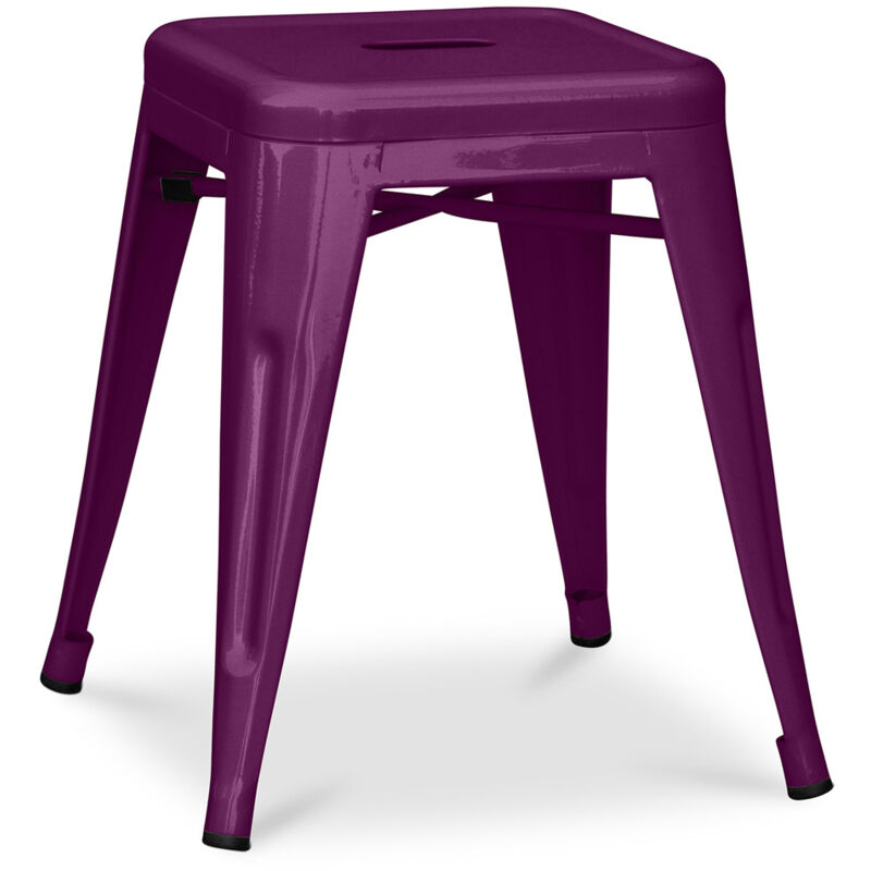 foto del prodotto sgabello di design industriale - 45cm - nuova edizione - stylix viola