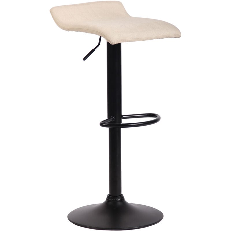 foto del prodotto sgabello dyn v2 in tessuto crema nero