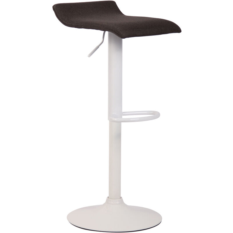 foto del prodotto sgabello dyn v2 in tessuto grigio scuro bianco