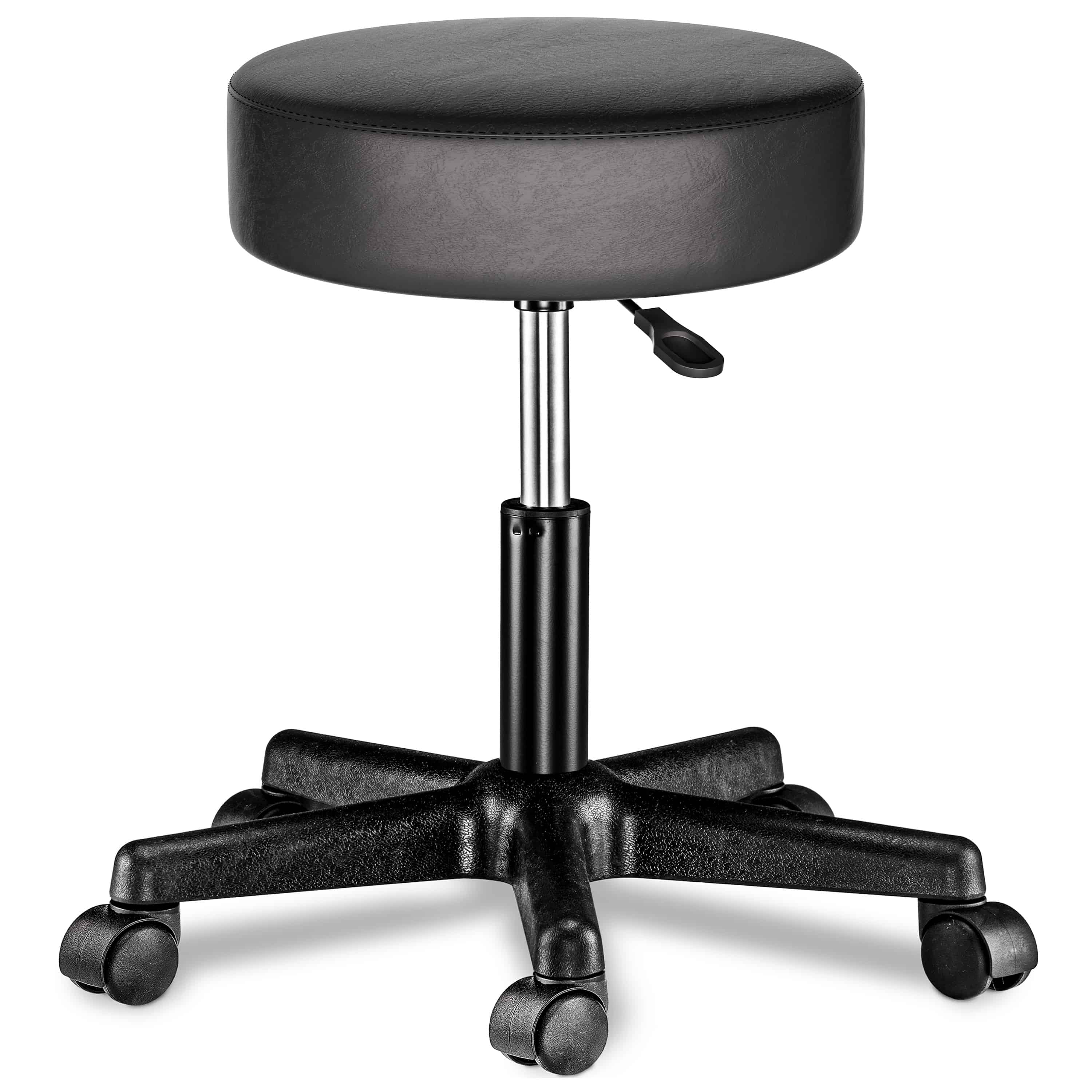 foto del prodotto sgabello girevole 360 nero similpelle