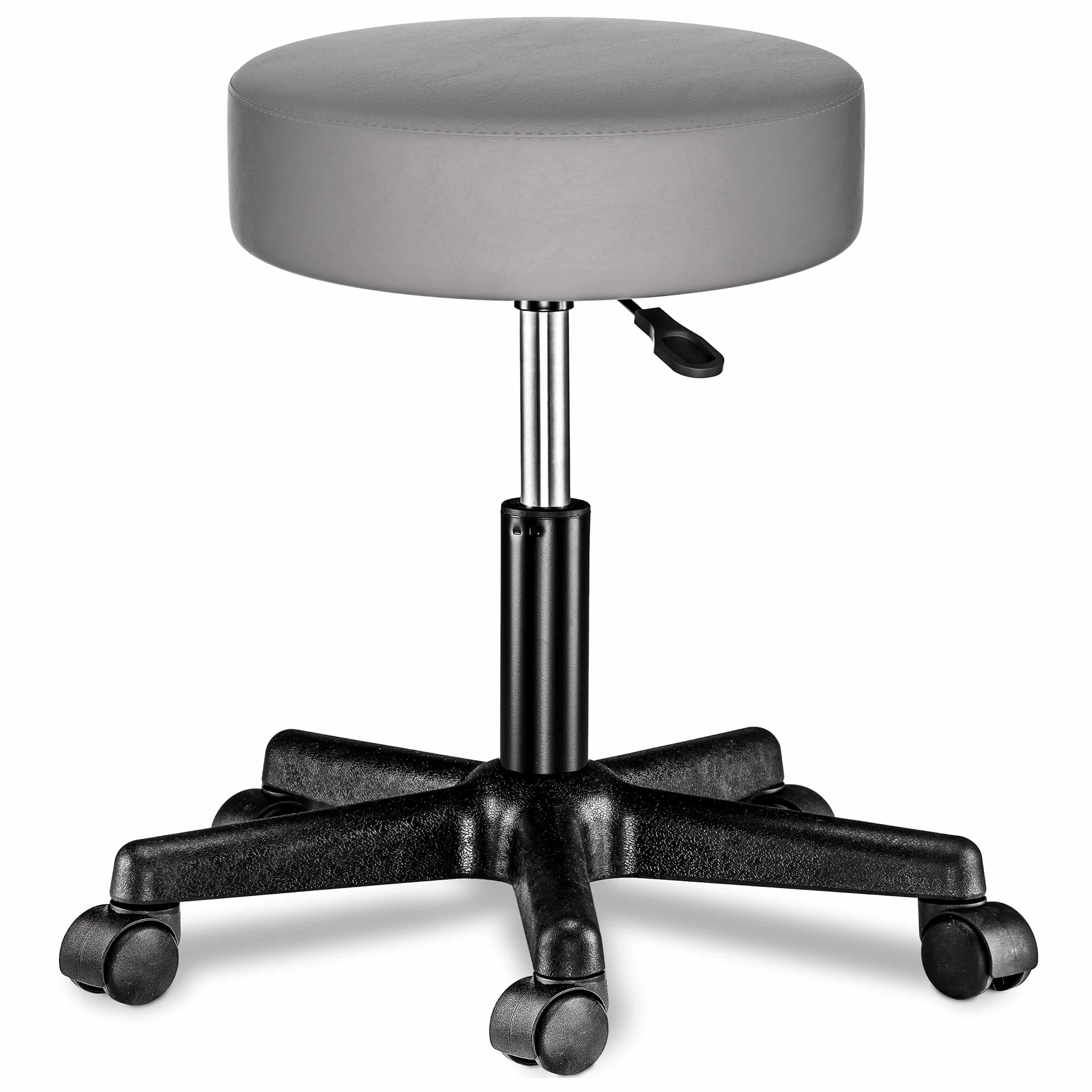 foto del prodotto sgabello girevole 360 similpelle grigio
