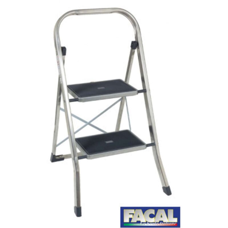 foto del prodotto sgabello hailo safety 2 gradini in acciaio salone