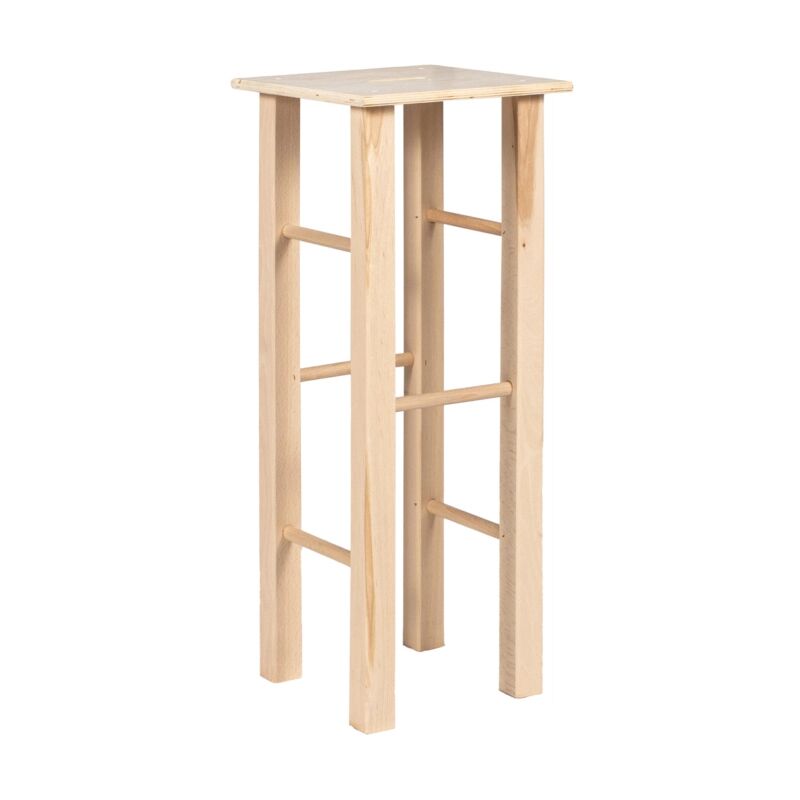 foto del prodotto sgabello in legno di faggio toby alto 30 x 30 x 70h.