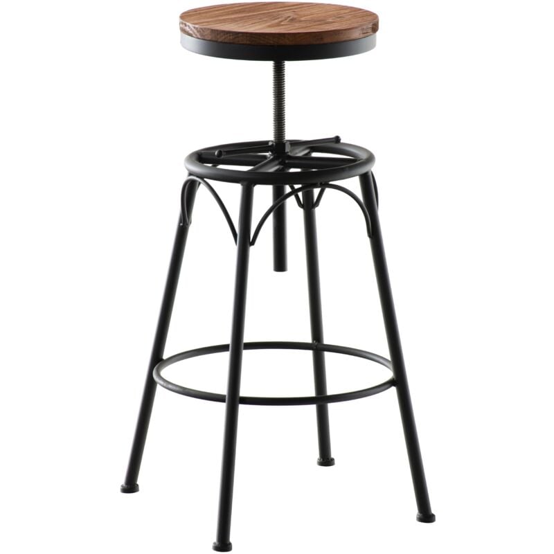 foto del prodotto sgabello industriale beam nero