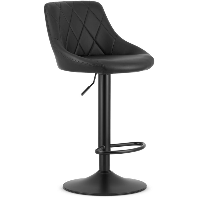 immagine 0 del prodotto sgabello kast ecopelle nera base nera