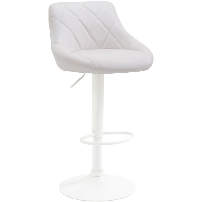 immagine 0 del prodotto sgabello lazio in similpelle bianco bianco