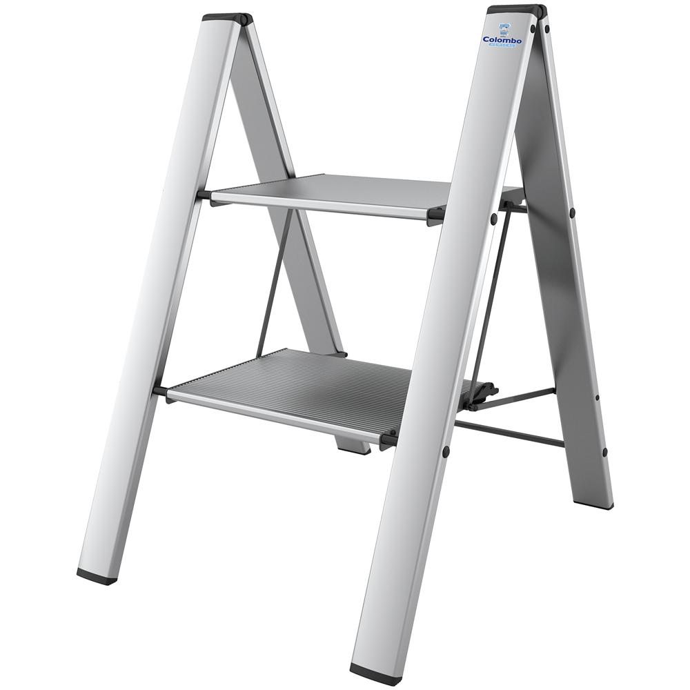 foto del prodotto sgabello leonardo 2 col.allum g300a02w silver