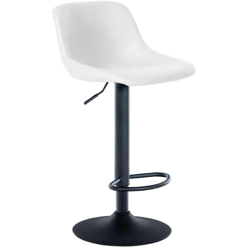 foto del prodotto sgabello loft bianco finta pelle