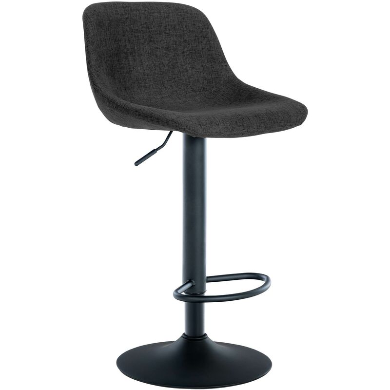 foto del prodotto sgabello loft nero tessuto