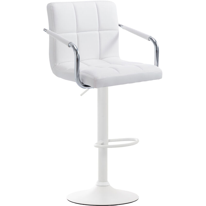 foto del prodotto sgabello lucy v2 in similpelle bianco bianco