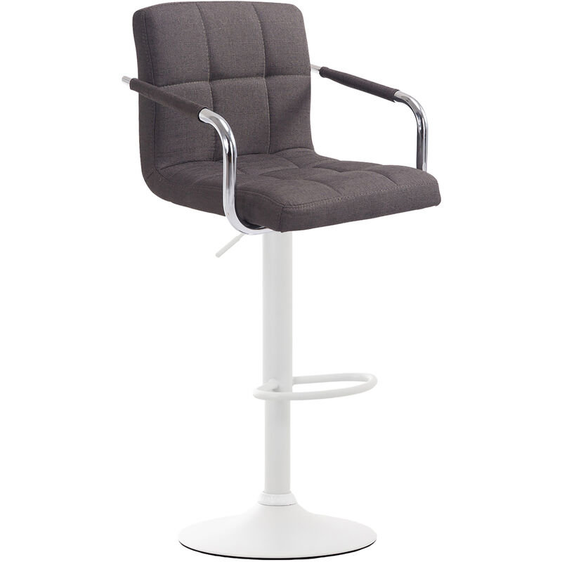 immagine 0 del prodotto sgabello lucy v2 in tessuto grigio scuro bianco
