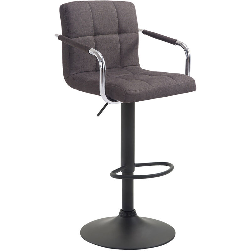 foto del prodotto sgabello lucy v2 in tessuto grigio scuro nero