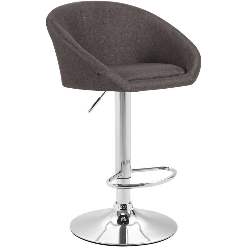 foto del prodotto sgabello miami v2 in tessuto grigio scuro