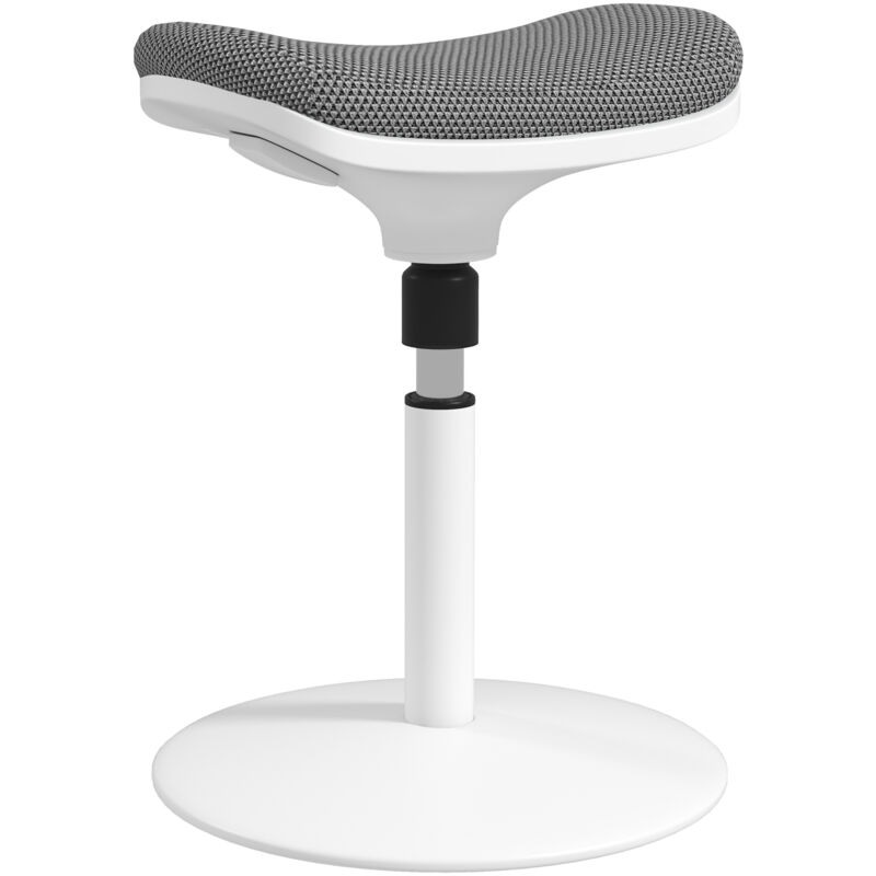 foto del prodotto sgabello moderno ad altezza regolabile con inclinazione a 5 grigio homcom