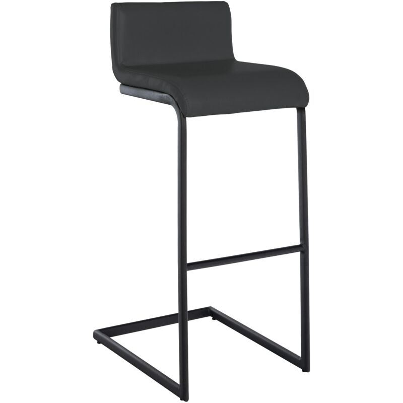 foto del prodotto sgabello newport grigio scuro finta pelle