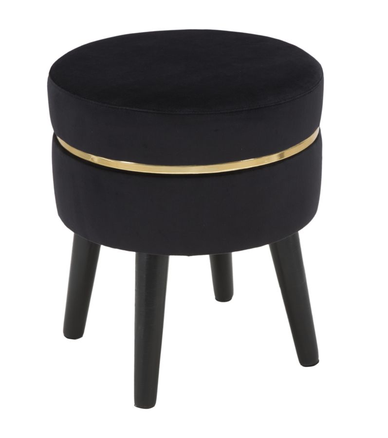 foto del prodotto sgabello paris nero cm 35x40,5