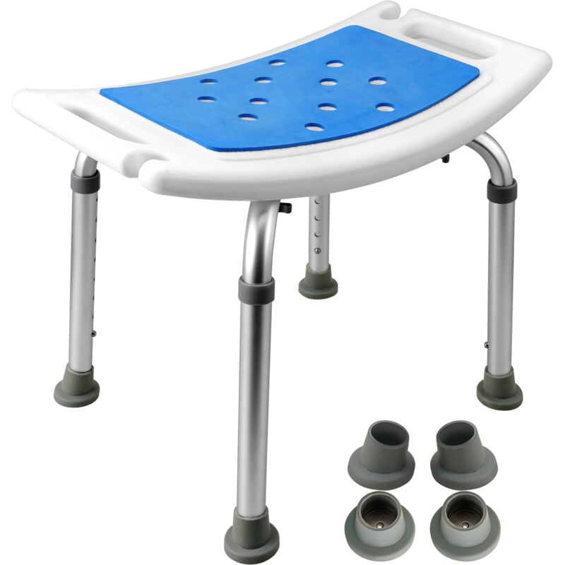 foto del prodotto sgabello per doccia sedia da bagno sgabello da bagno a 8 vie regolabile in altezza 34 52 cm sedia da bagno con piedini antiscivolo heilmetz