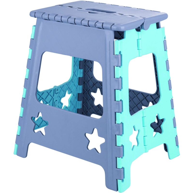 foto del prodotto sgabello pieghevole in plastica cm. 36x29x39 h col. assortiti
