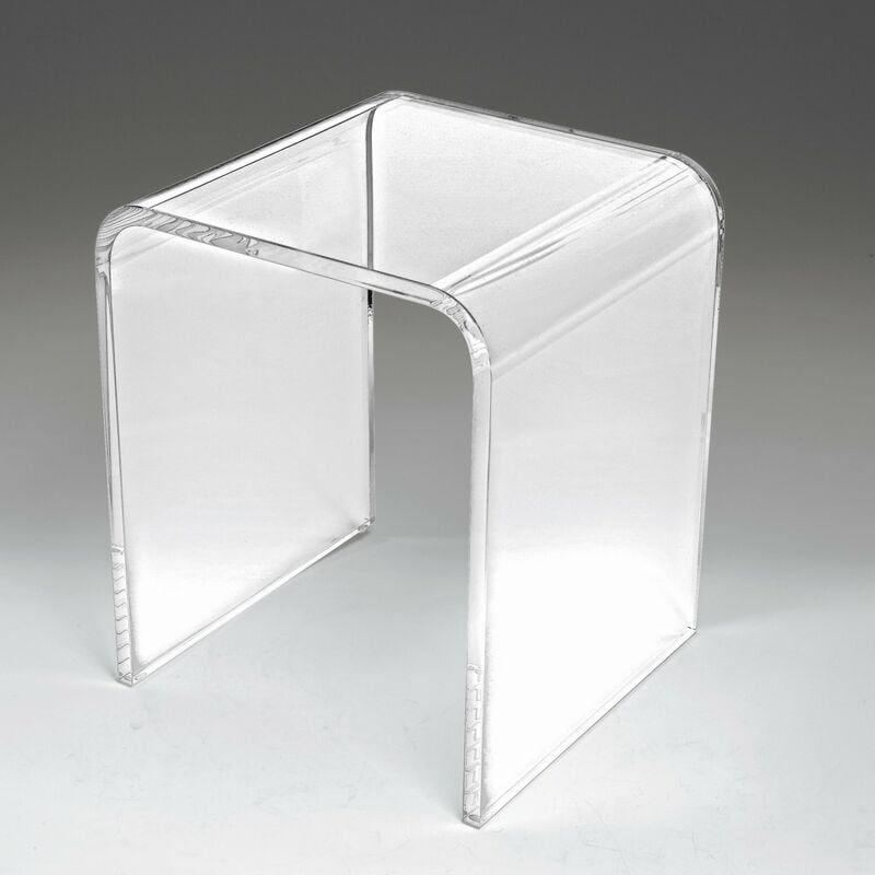 foto del prodotto sgabello plexiglass design per doccia e bagno