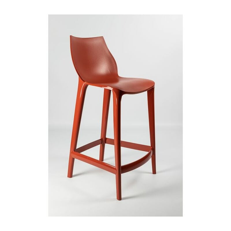 foto del prodotto sgabello polipropilene bar colorato h 76 mahi mahi colore rosso ruggine, opzioni 1 scelta