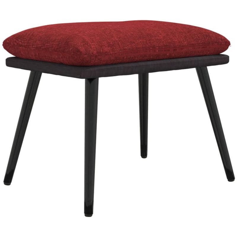 foto del prodotto sgabello rosso vino 45x29,5x35 cm in tessuto e similpelle vidaxl