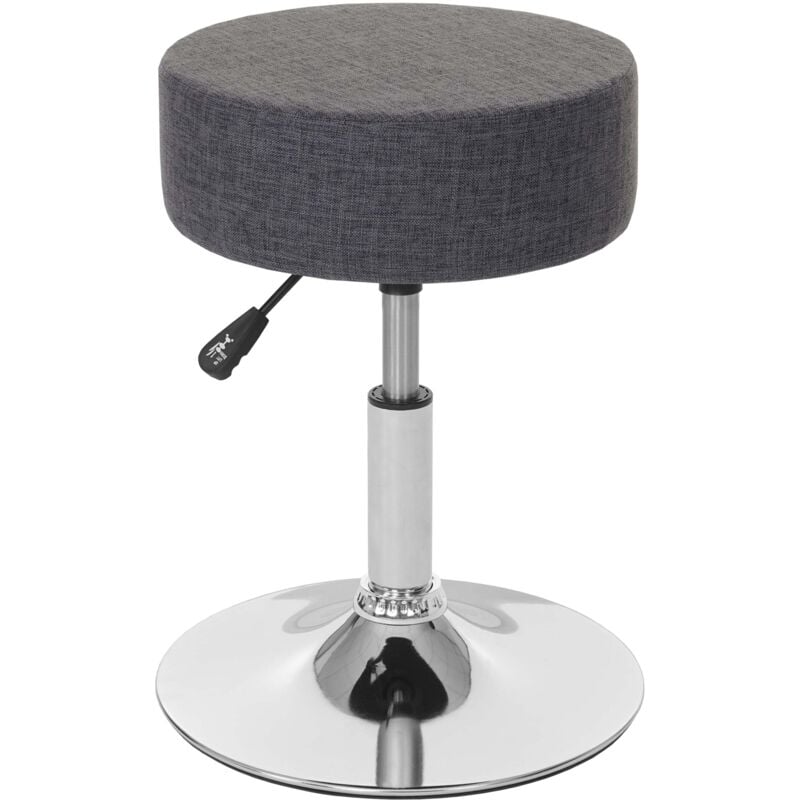foto del prodotto sgabello seduta multiuso girevole regolabile in altezza 35 cm tessuto grigio 040005334