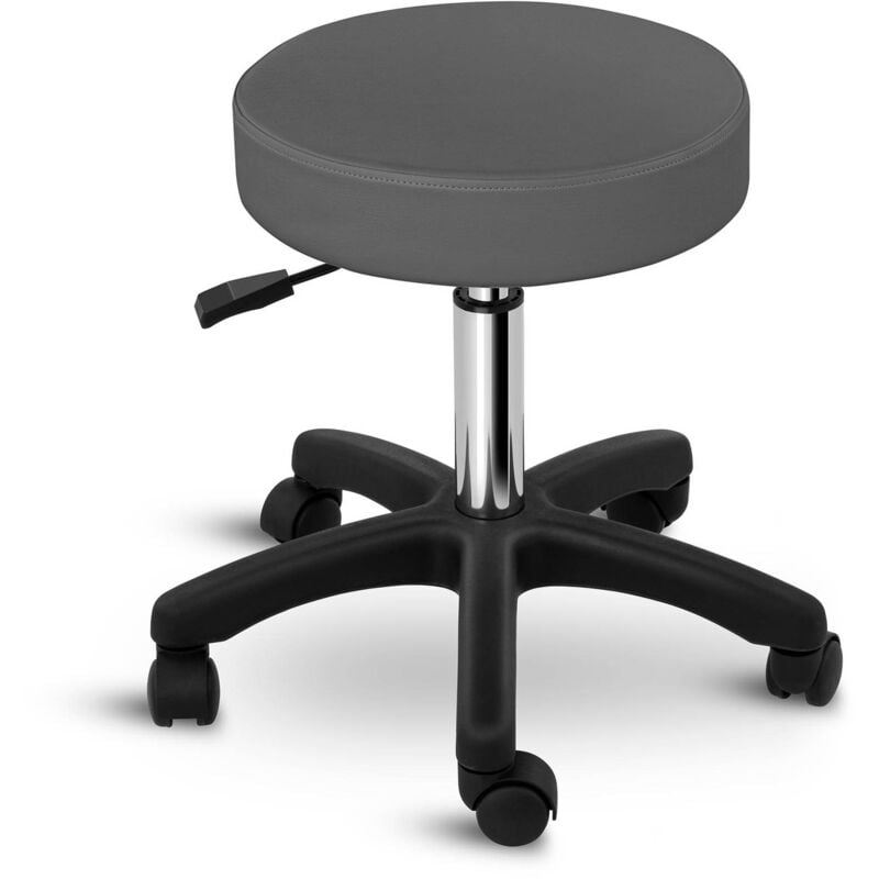 foto del prodotto sgabello tondo 450 580 mm 150 kg grigio sgabello regolabile in altezza