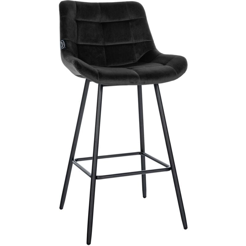 foto del prodotto sgabello weston nero velluto