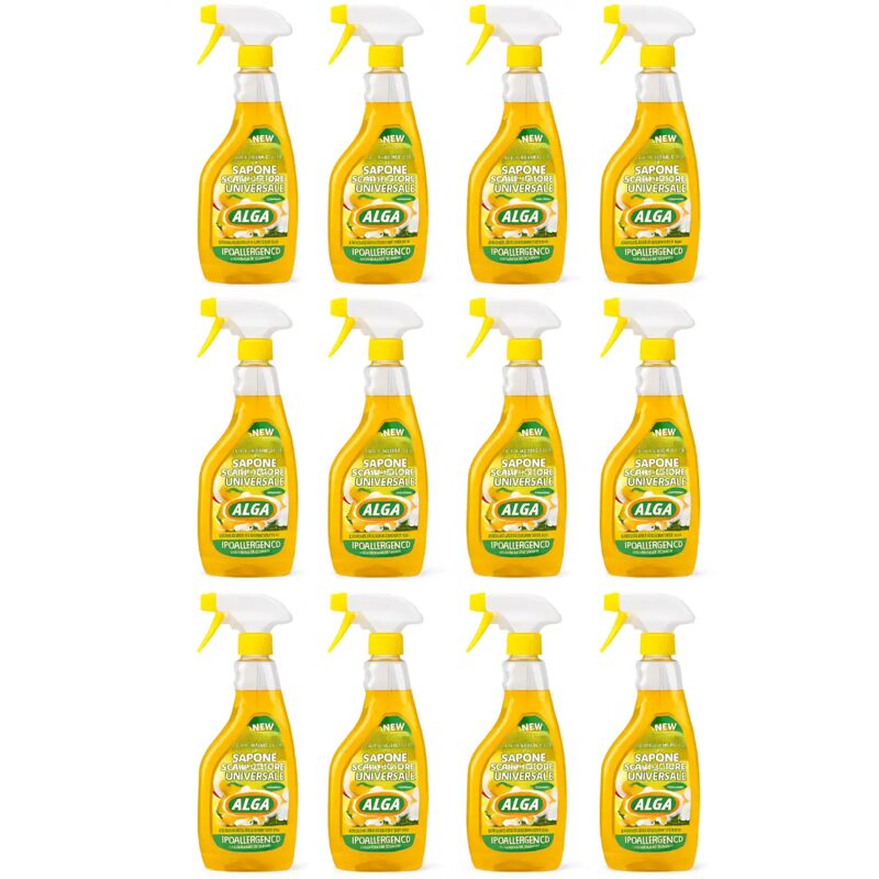 foto del prodotto sgrassatore naturale universale con alga 12 pezzi, multiuso, made in italy