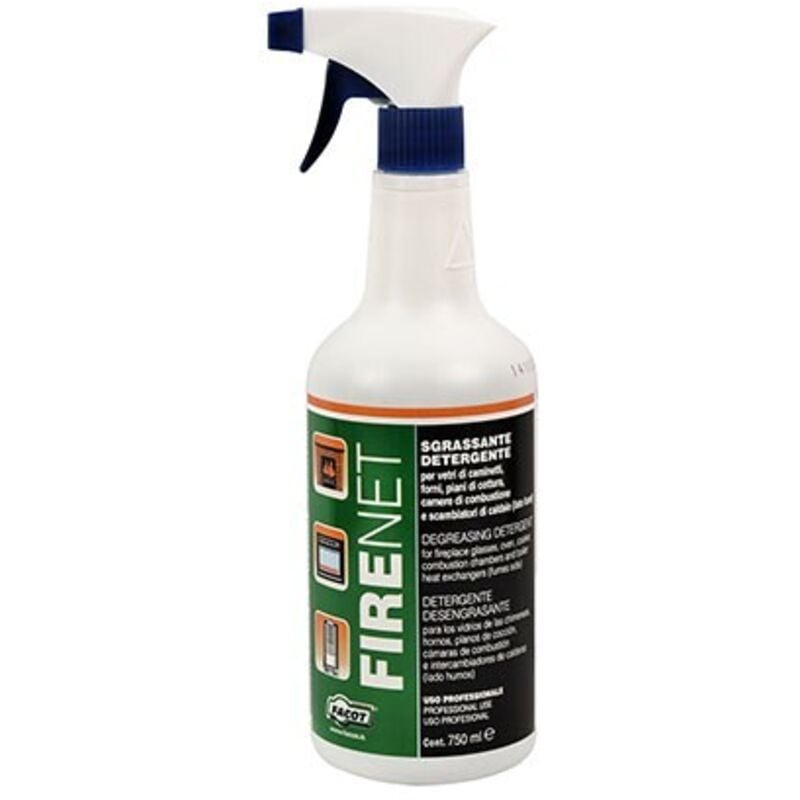foto del prodotto sgrassatore sgrassante detergente vetri caminetto firenet 750 ml