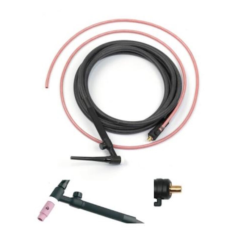 foto del prodotto sh4413 00 torcia per saldatura tig 17v 140a con valvola cavo 4 mt trafimet