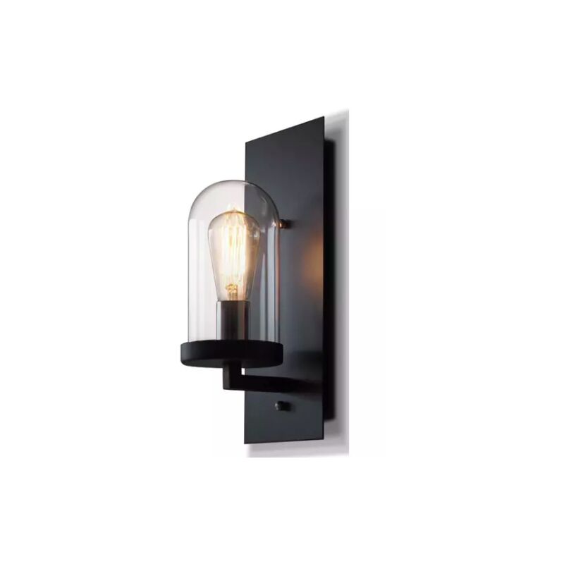 foto del prodotto shade wall lampada da parete a cupola retr nera