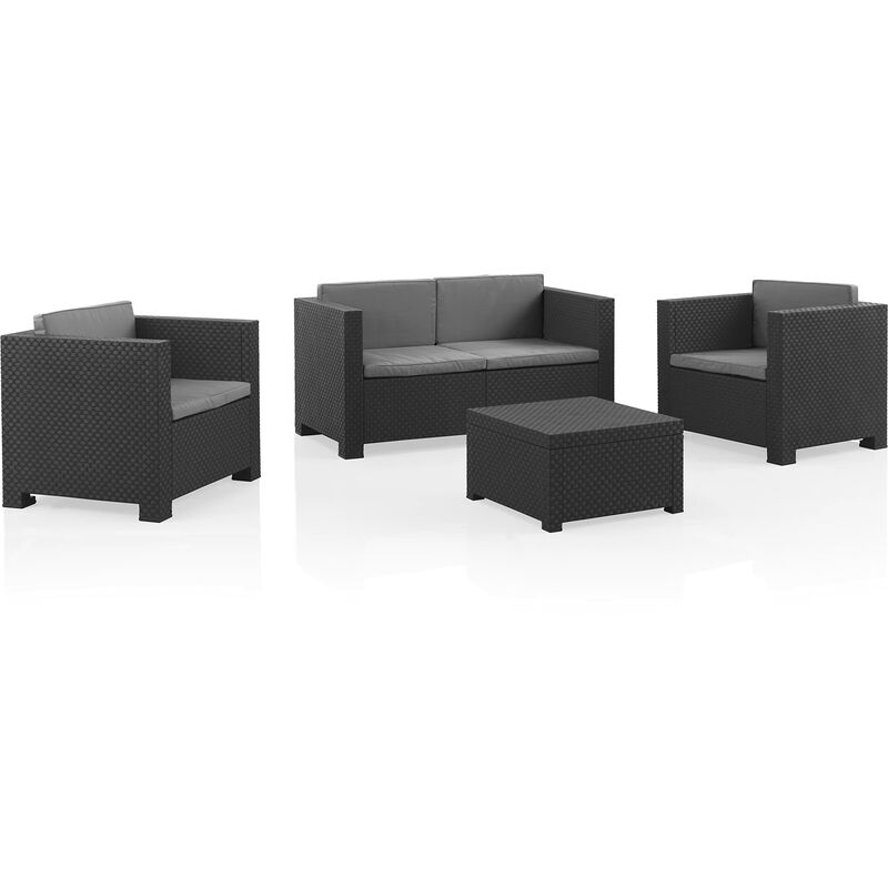 foto del prodotto shaf set di mobili da giardino diva comfort grafite
