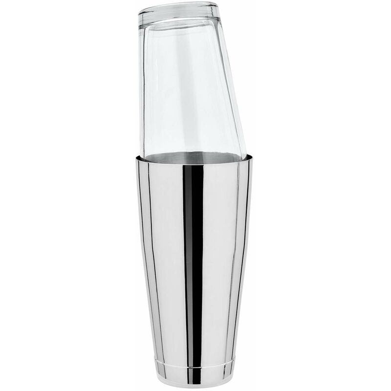 foto del prodotto shaker boston completo di mixing glass originale acciaio inossidabile 28oz. 828 ml.