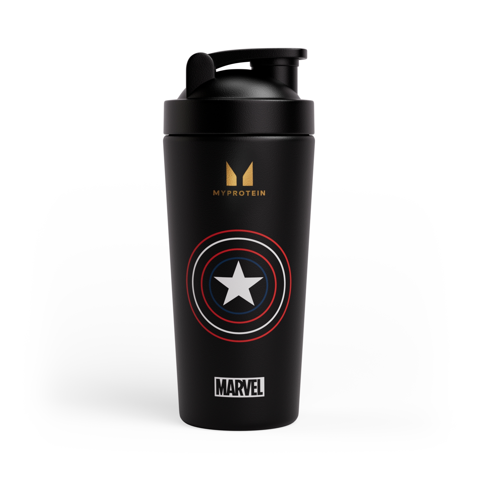 foto del prodotto shaker in metallo capitan america