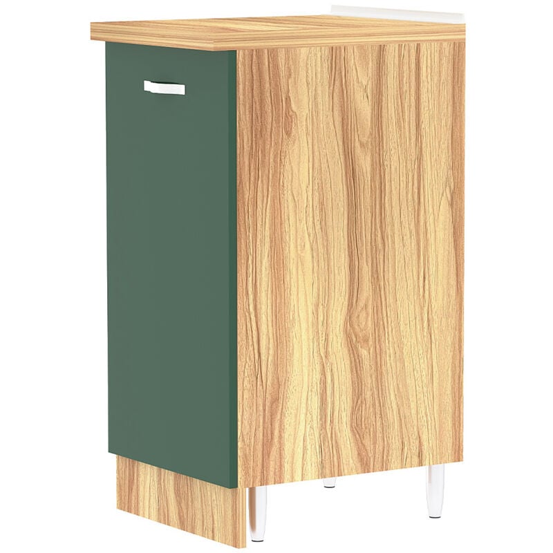 foto del prodotto shally dogan mobile base cucina componibile minimal colore verde con 1 anta e 2 scomparti