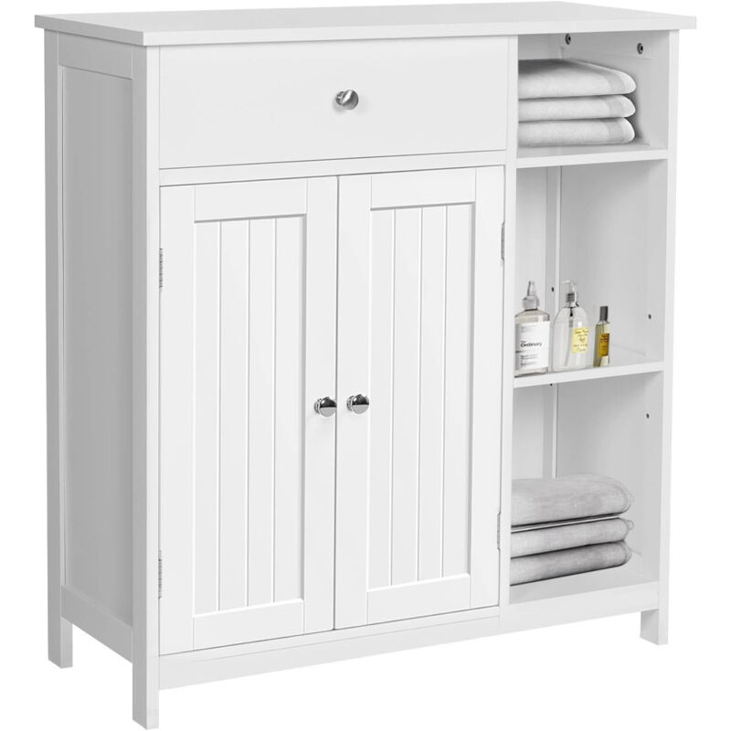 foto del prodotto shally dogan mobile da bagno armadietto da terra autoportante armadio con 2 ante 75x30x80cm